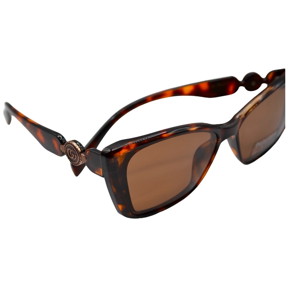 Gucci Women’s Sunglasses | Brown Tortoise Frame | Polarized Brown Lens | Italy - Picture 5 of 14